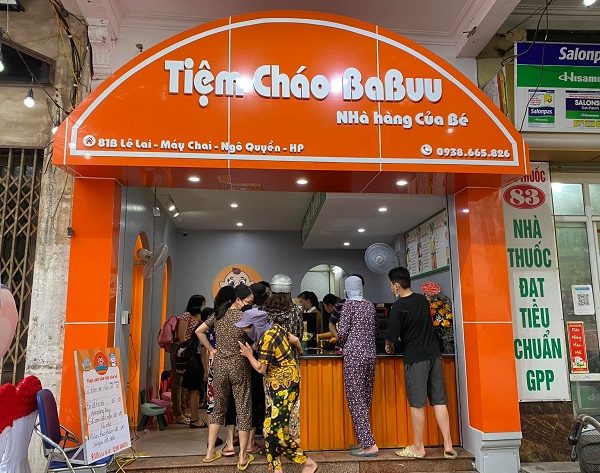 Mẫu Bảng Hiệu Cháo Dinh Dưỡng Đẹp Cho Các Bé biển quảng cáo cháo dinh dưỡng