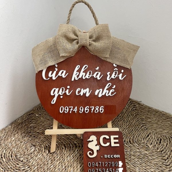 Mẫu Biển Open Close – Bảng Giờ Đóng Mở Cửa Đẹp bảng đóng mở cửa