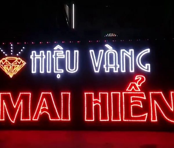 Mẫu Bảng Hiệu Tiệm Vàng Bạc Đẹp, Phong Thủy biển hộp đèn tiệm vàng