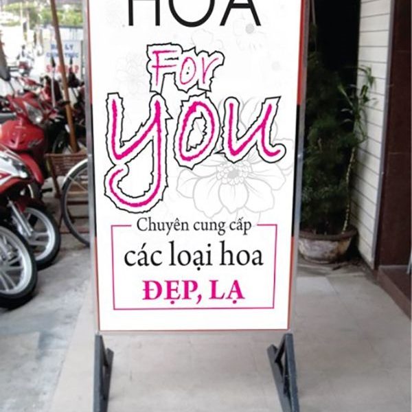 Mẫu Bảng Hiệu Đứng Quảng Cáo Đẹp, Bền, Mới Lạ biển quảng cáo đứng 2 mặt