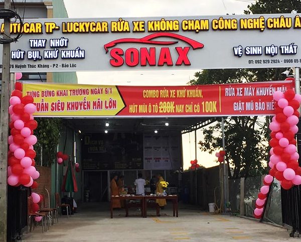 biển hiệu rửa xe