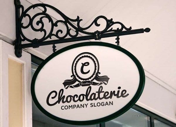 Mẫu Bảng Hiệu Treo Tường 2 Mặt Đẹp, Ấn Tượng biển hiệu treo tường đẹp