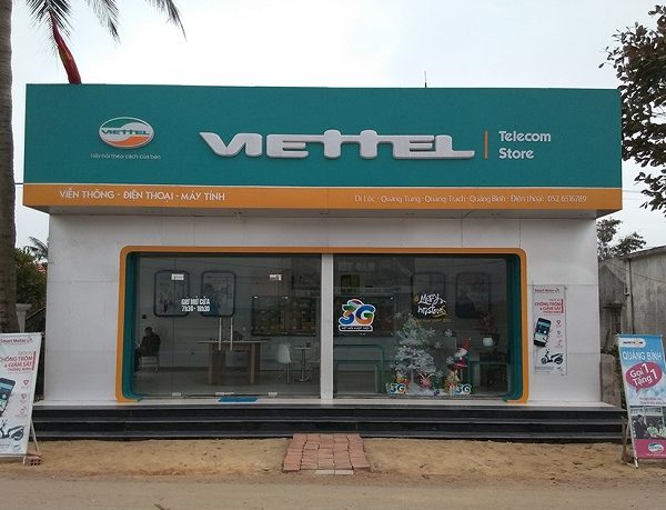 Mẫu Bảng Hiệu Viettel Đẹp Cho Cửa Hàng Ủy Quyền Bảng hiệu Viettel bằng Mica