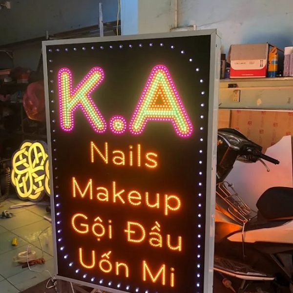 Mẫu Bảng Hiệu Spa Chăm Sóc Da, Thẩm Mỹ Đẹp Nhất Biển quảng cáo makeup đứng đèn led