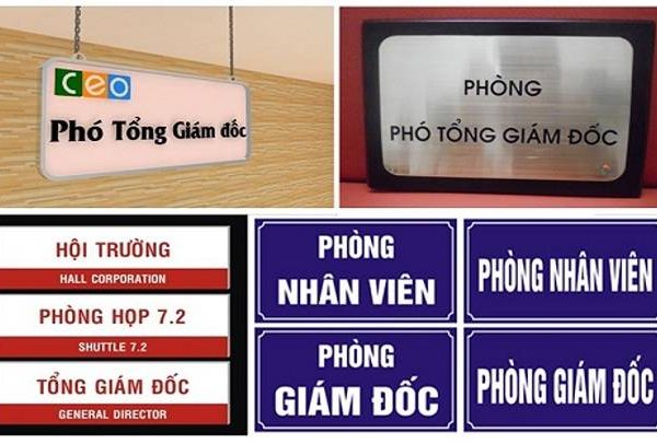 Làm Biển Phòng Ban, Bảng Tên Phòng | Mẫu Đẹp