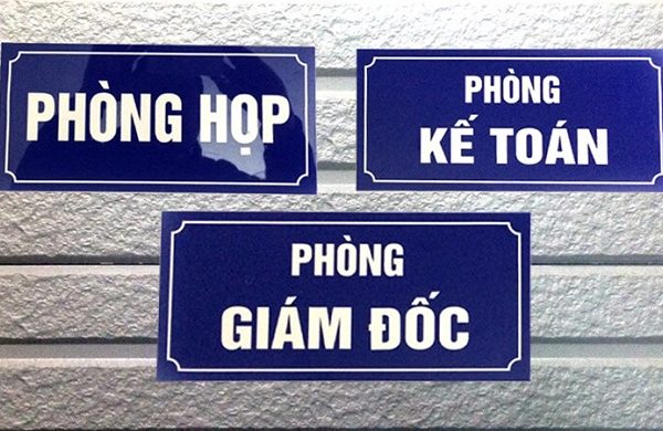 Làm Biển Phòng Ban, Bảng Tên Phòng | Mẫu Đẹp biển phòng ban Mica