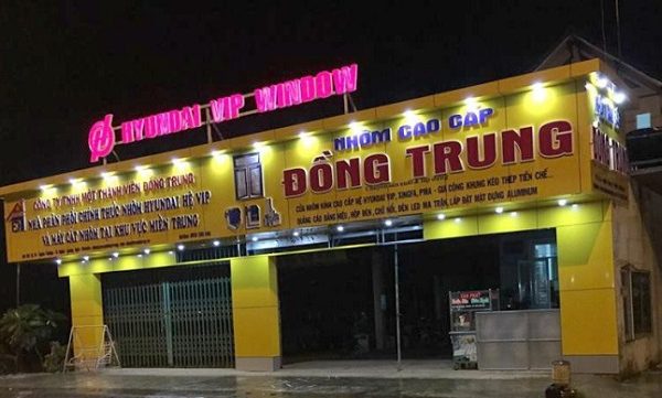 Mẫu Bảng Hiệu Nhôm Kính (Xingfa) Đẹp, Giá Rẻ biển hiệu nhôm kính đèn led