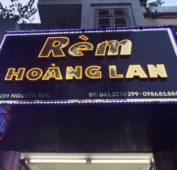 Mẫu Biển Quảng Cáo Rèm Cửa Đẹp, Sang Trọng Biển rèm cửa đèn led