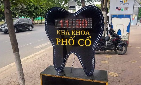 Mẫu Bảng Hiệu Nha Khoa Cực Đẹp, Cuốn Hút Biển vẫy led nha khoa đẹp