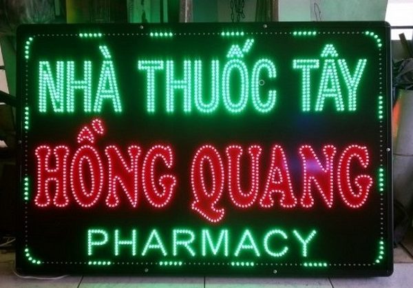 Mẫu Bảng Hiệu Nhà Thuốc Tây Đạt Chuẩn GPP Đẹp biển vẫy quầy thuốc tây đẹp