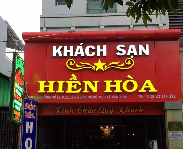 Mẫu Bảng Hiệu Khách Sạn Nhà Nghỉ Đẹp, Sang Trọng chat lieu lam bang hieu khach san