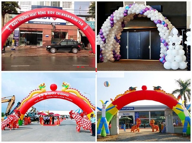 Mẫu Cổng Chào Sự Kiện, Hội Nghị Đẹp, Chuyên Nghiệp cong chao su kien