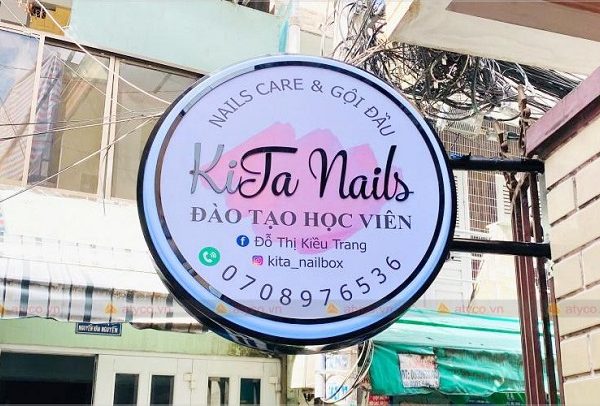 Mẫu Bảng Hiệu Spa Chăm Sóc Da, Thẩm Mỹ Đẹp Nhất hộp đèn tiệm nail