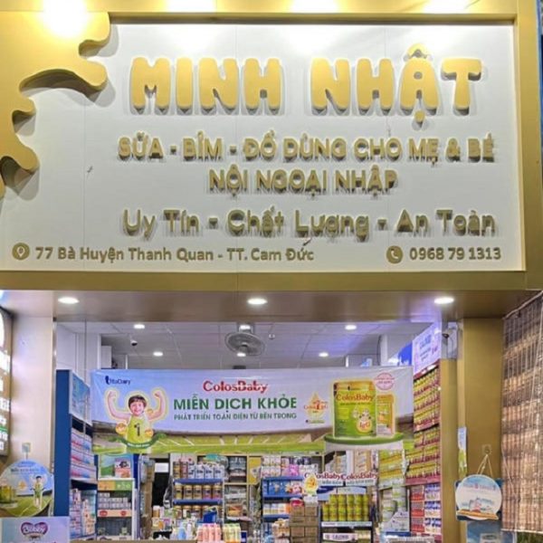 Mẫu Bảng Hiệu Cửa Hàng Bỉm Sữa Đẹp Nhất Biển quảng cáo cửa hàng sữa