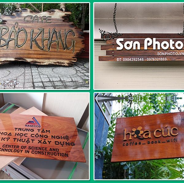 Mẫu Bảng Hiệu Quán Cafe Đẹp, Thu Hút Khách Nhất Biển hiệu quán cafe bằng gỗ