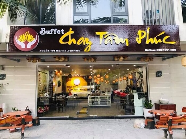 lam-bang-hieu-quan-chay làm bảng hiệu quán chay