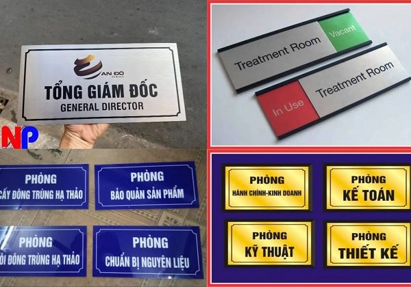 Làm Biển Phòng Ban, Bảng Tên Phòng | Mẫu Đẹp làm biển phòng ban