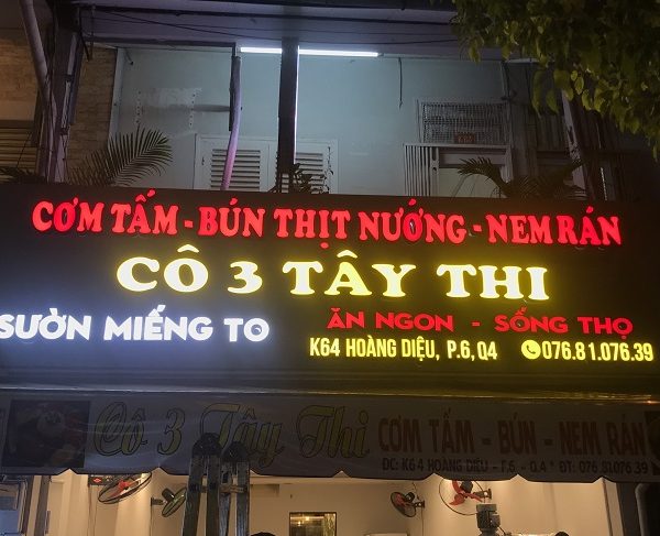 Mẫu Bảng Hiệu Cơm Tấm, Bình Dân Đẹp, Thu Hút lưu ý khi làm bảng hiệu quán cơm tấm