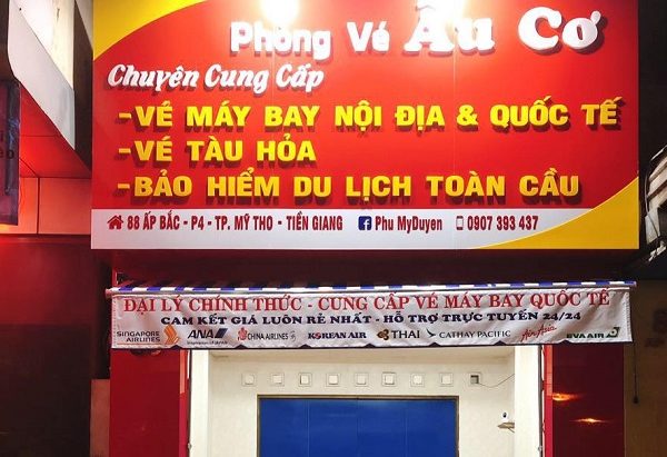 Mẫu Bảng Hiệu Phòng Bán Vé Máy Bay Chuyên Nghiệp bảng hiệu bán vé máy bay