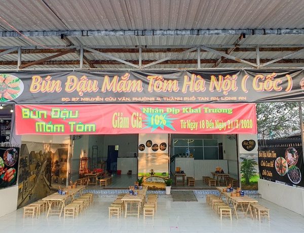 Mẫu Bảng Hiệu Bún Đậu Mắm Tôm Đẹp, Ấn Tượng Nhất biển hiệu bún đậu bạt hiflex