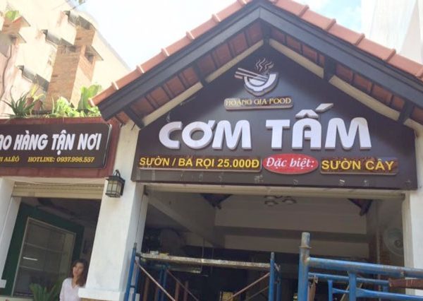 Mẫu Bảng Hiệu Cơm Tấm, Bình Dân Đẹp, Thu Hút bảng hiệu quán cơm tấm đẹp