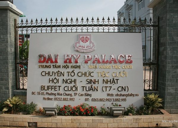 Bảng Hiệu Nhà Hàng Tiệc Cưới Đẹp, Sang Trọng 2025 bảng hiệu Dai Hy Palace