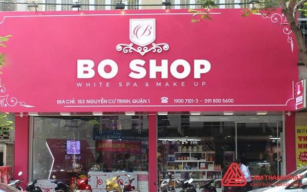 Mẫu Biển Quảng Cáo Mỹ Phẩm Đẹp, Cao Cấp Mẫu biển hiệu mỹ phẩm Alu