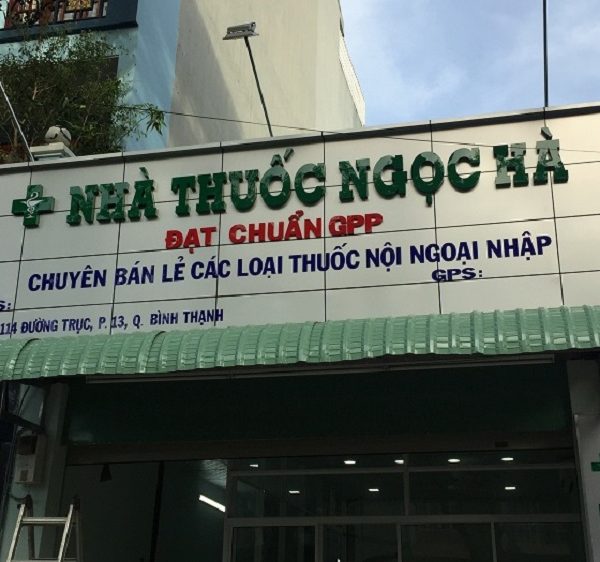 Mẫu Bảng Hiệu Nhà Thuốc Tây Đạt Chuẩn GPP Đẹp bảng hiệu nhà thuốc Ngọc Hà
