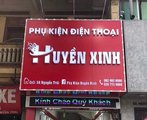 Mẫu Bảng Hiệu Phụ Kiện Điện Thoại Đẹp, Độc Đáo bảng hiệu phụ kiện điện thoại Alu