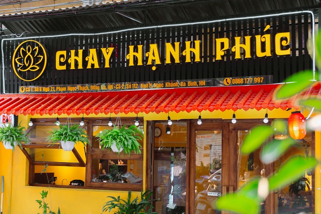 mau-bang-hieu-quan-chay quán Chay Hạnh Phúc