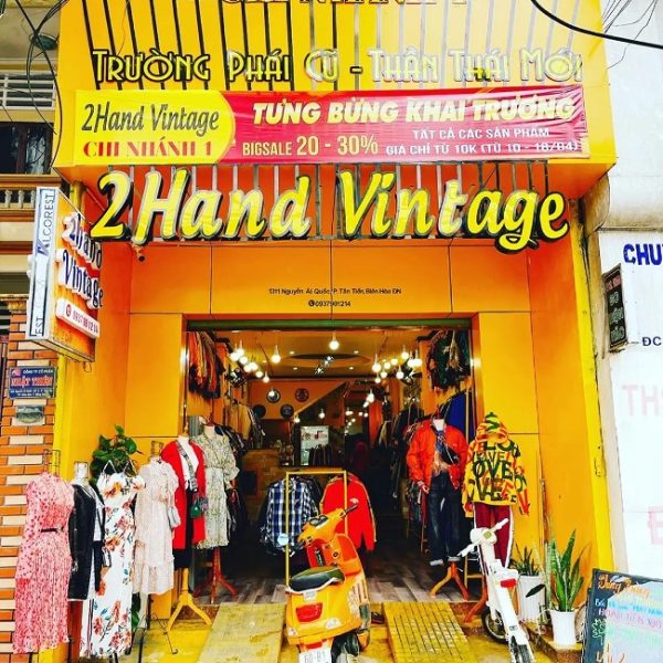 Mẫu Bảng Hiệu Shop Đồ Si, Đồ Cũ Đẹp Ấn Tượng Nhất Bảng hiệu quảng cáo đồ 2Hand