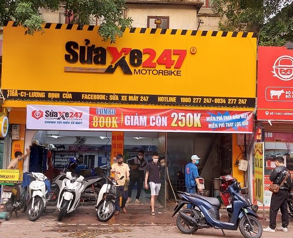 Mẫu Bảng Hiệu Sửa Xe Máy Đẹp, Ấn Tượng Nhất 2023 mẫu bảng hiệu sửa xe máy đẹp
