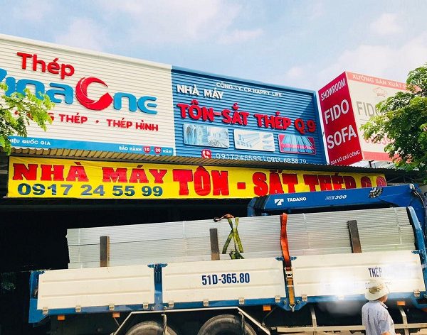 Mẫu Bảng Hiệu Tôn Sóng Quảng Cáo Đẹp, Ấn Tượng biển quảng cáo tôn sóng đẹp