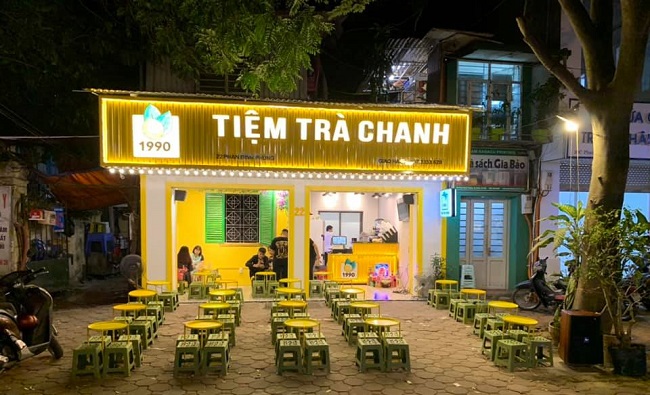 mau-bang-hieu-ton-song-quan-tra-sua bảng hiệu tôn sóng quán nước