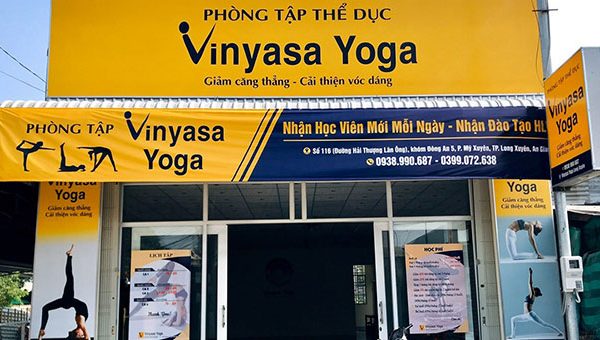 Mẫu Bảng Hiệu Yoga, Gym, Aerobic Đẹp Ấn Tượng Nhất bảng hiệu phòng tập yoga đẹp