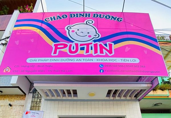 Mẫu Bảng Hiệu Cháo Dinh Dưỡng Đẹp Cho Các Bé mẫu biển cháo dinh dưỡng đẹp