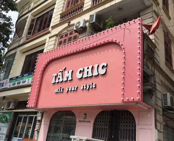 Bảng Hiệu Màu Hồng Dễ Thương Dành Cho Phái Nữ biển quảng cáo màu hồng