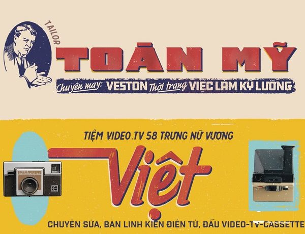 Mẫu Bảng Hiệu Sài Gòn Xưa Đẹp, Hoài Cổ mau bien hieu sai gon xua