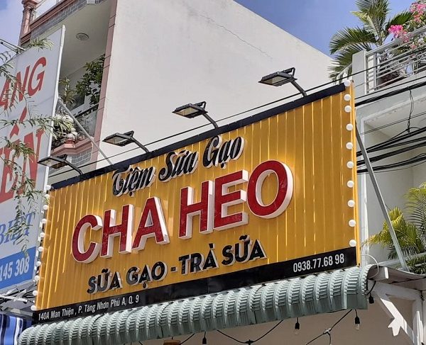 Mẫu Bảng Hiệu Tôn Sóng Quảng Cáo Đẹp, Ấn Tượng biển hiệu bằng tôn quán ăn