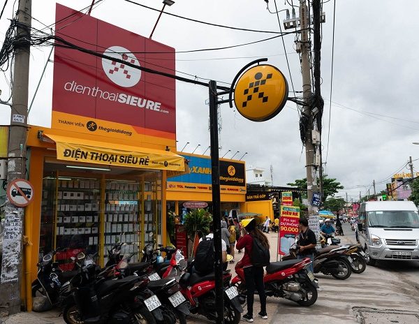 Mẫu Biển Quảng Cáo Điện Thoại Đẹp, Ấn Tượng Nhất Bảng hiệu điện thoại mica