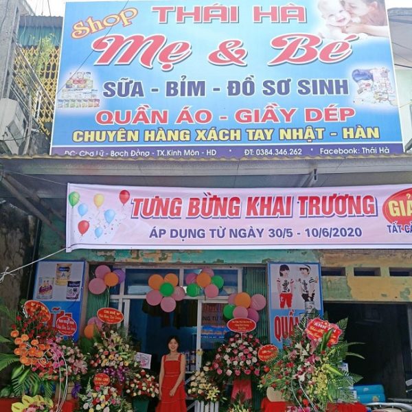 Mẫu Bảng Hiệu Shop Mẹ và Bé Đẹp, Dễ Thương biển quảng cáo shop mẹ và bé
