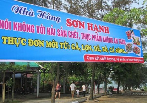 Mẫu Biển Quảng Cáo Nhà Hàng, Quán Ăn Đẹp, Rẻ biển bảng quảng cáo nhà hàng bằng bạt Hiflex