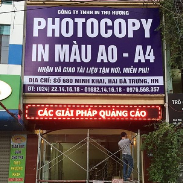 Mẫu Bảng Hiệu Photocopy Đẹp, Thu Hút Khách biển hiệu photocopy đẹp