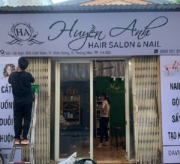 Mẫu Biển Quảng Cáo Tóc và Móng Đẹp, Hot Nhất biển quảng cáo tóc và móng bằng bạt Hiflex