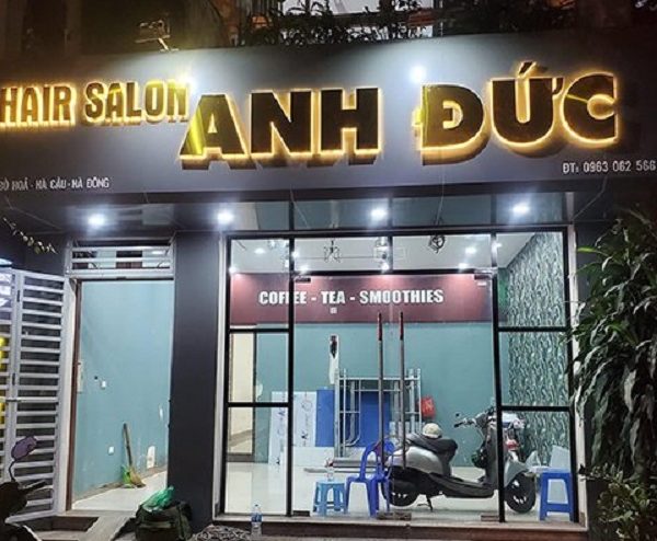 Mẫu Biển Quảng Cáo Tóc và Móng Đẹp, Hot Nhất biển quảng cáo tiệm cắt tóc đẹp đèn led
