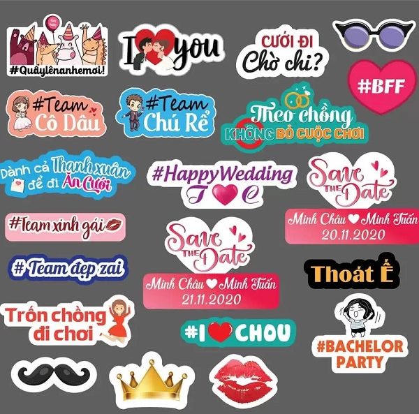 Mẫu Bảng Hashtag Cầm Tay Chụp Hình Đẹp, Ấn Tượng thiết kế hashtag cầm tay đẹp