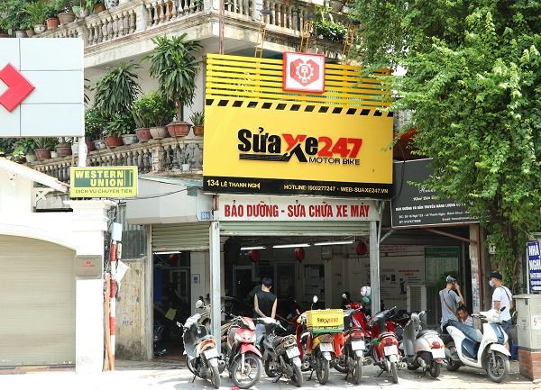 Mẫu Bảng Hiệu Sửa Xe Máy Đẹp, Ấn Tượng Nhất 2023 màu sắc làm bảng hiệu tiệm sửa xe