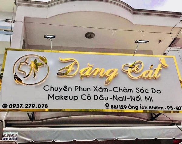 Mẫu Biển Quảng Cáo Phun Xăm Thẩm Mỹ Đẹp lưu ý khi làm bảng hiệu phun xăm