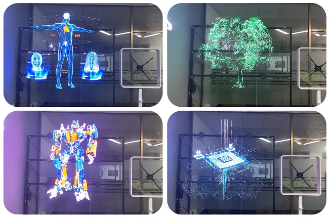 30 Mẫu Quạt Đèn Led 3D Hologram Đẹp, Ấn Tượng quat den led quang cao 3d