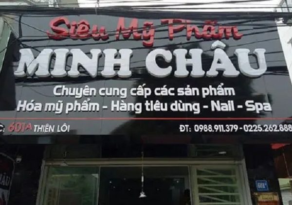 Mẫu Biển Quảng Cáo Mỹ Phẩm Đẹp, Cao Cấp Thiết kế bảng quảng cáo cửa hàng mỹ phẩm